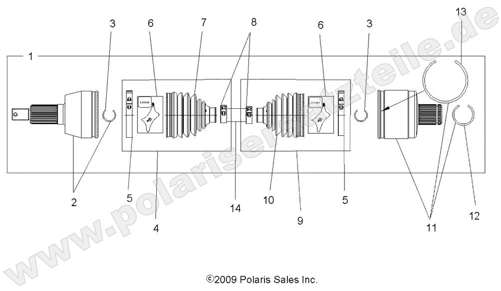 DRIVE TRAIN, DRIVE SHAFT, REAR DRIVE TRAIN, DRIVE SHAFT, REAR