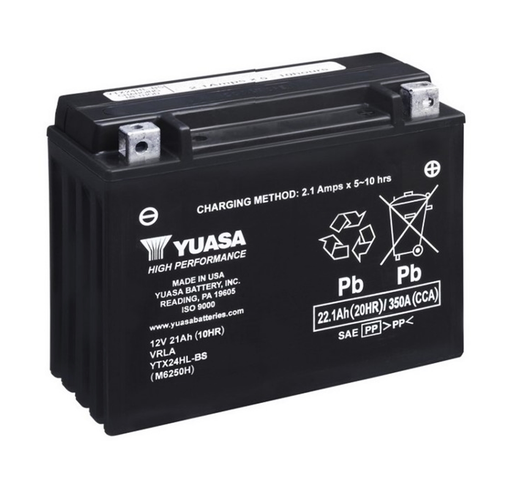 Yuasa_YTX24HL_BS_AGM_Batterie_12V_21AH___Einbaufertig Yuasa YTX24HL-BS AGM Batterie 12V 21AH - Einbaufertig (HVT-06 12-24HL-BS)