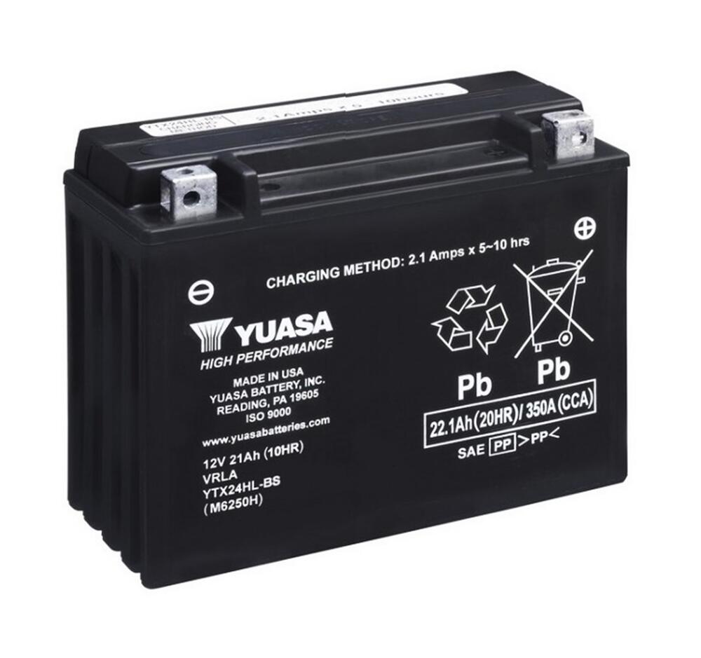 Yuasa_YTX24HL_BS_AGM_Batterie_12V_21AH___Einbaufertig Yuasa YTX24HL-BS AGM Batterie 12V 21AH - Einbaufertig (HVT-06 12-24HL-BS)