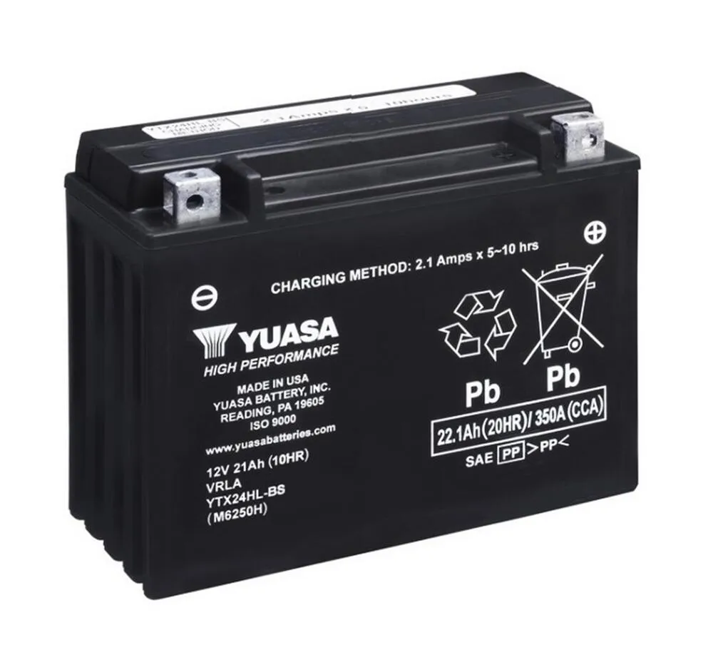 Yuasa_YTX24HL_BS_AGM_Batterie_12V_21AH___Einbaufertig Yuasa YTX24HL-BS AGM Batterie 12V 21AH - Einbaufertig (HVT-06 12-24HL-BS)