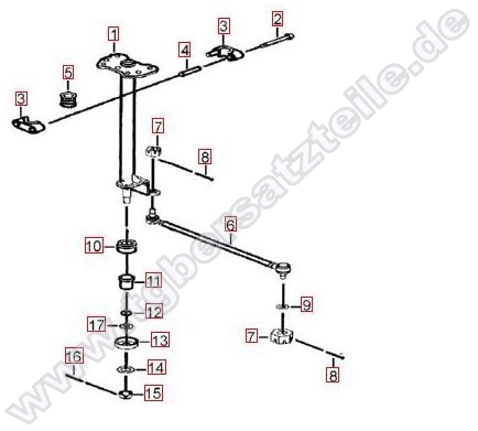 Lenksäule-Spurstange