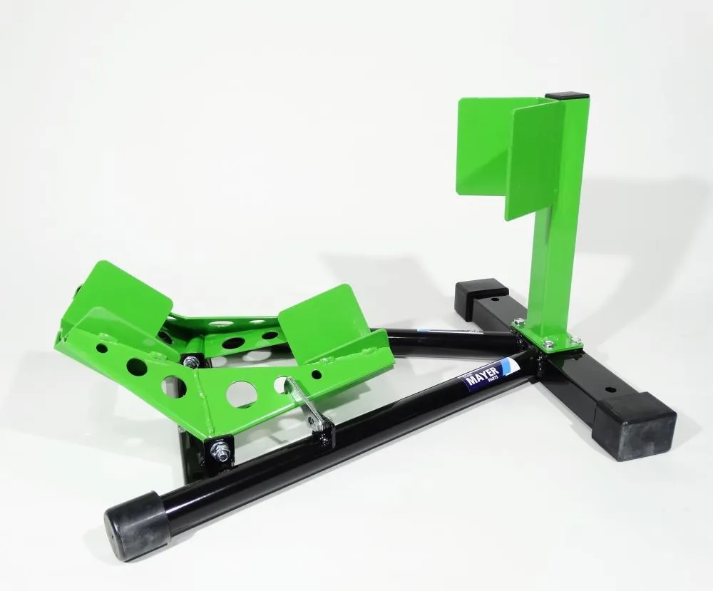 TMP Motorrad Vorderrad Transportständer Wippe 13" - 19" schwarz/grün