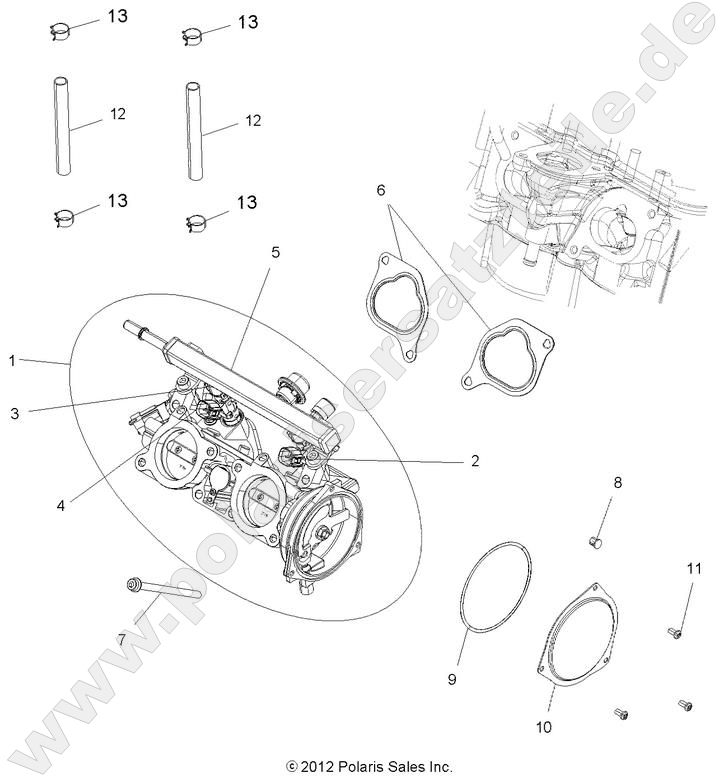 ENGINE, THROTTLE BODY ENGINE, THROTTLE BODY