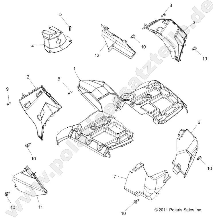 BODY, FRONT CAB BODY, FRONT CAB