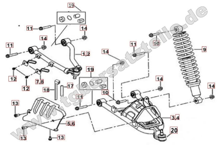 Federbein vorne Federbein vorne