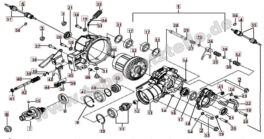 Differenzial vorne Differenzial vorne