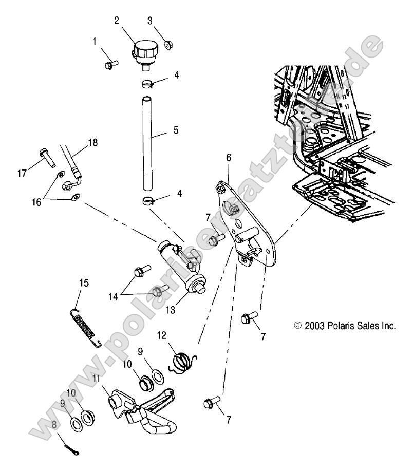 Rear Master Cylinder/Foot Pedal Rear Master Cylinder/Foot Pedal