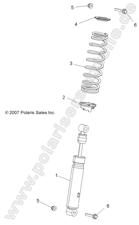 SUSPENSION, SHOCK, FRONT SUSPENSION, SHOCK, FRONT