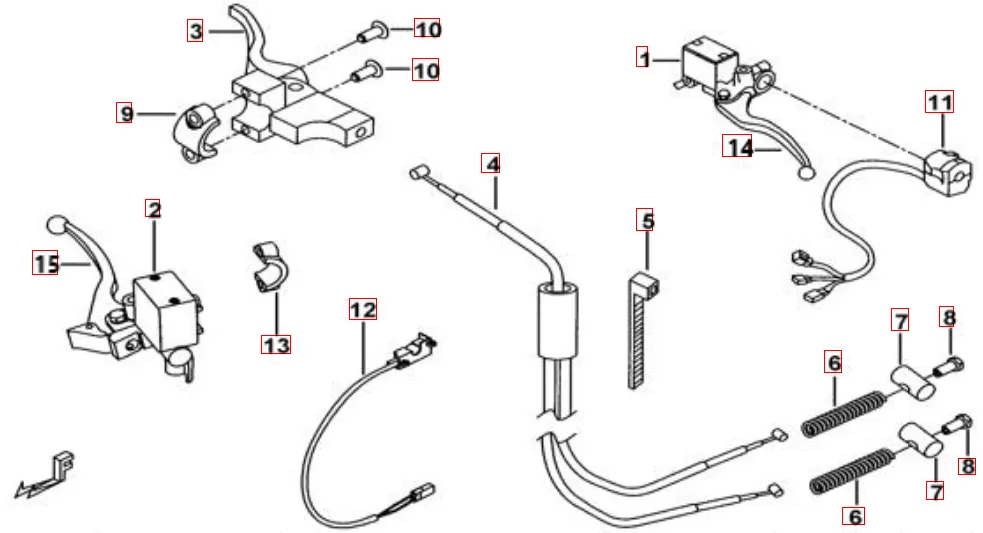 Schalter-Hebel Schalter-Hebel