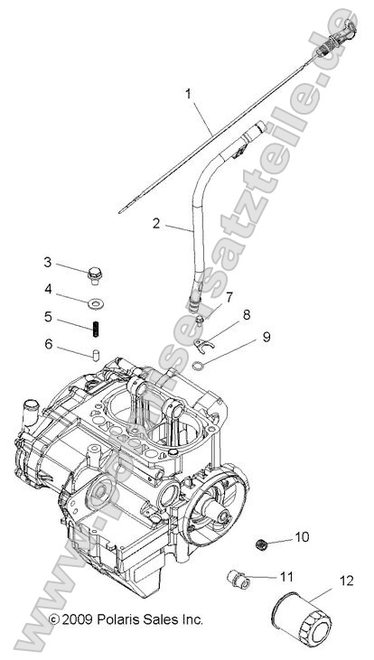 Engine, Oil Filter and Dipstick