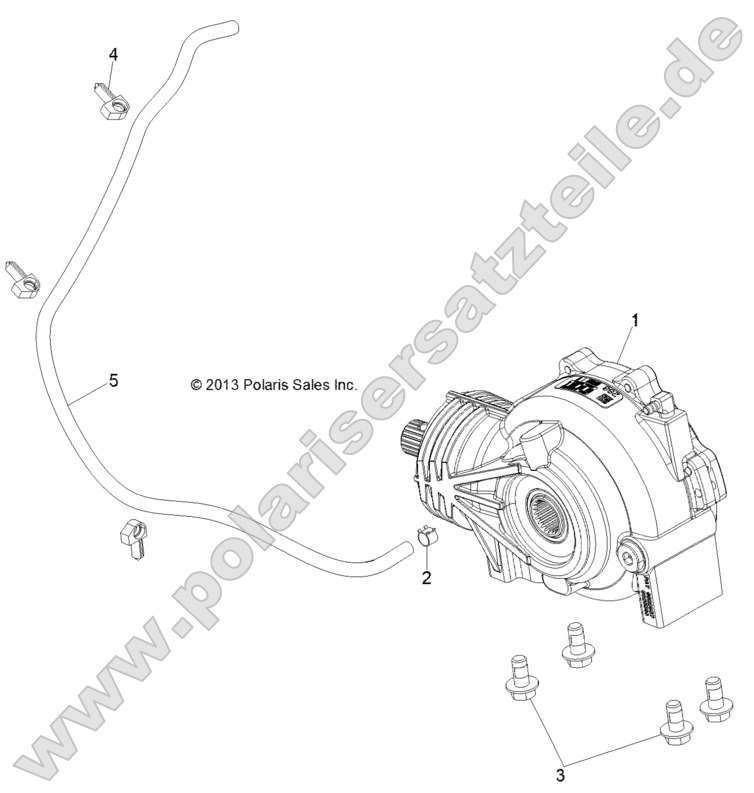 Drive Train, Front Gearcase Mounting Drive Train, Front Gearcase Mounting