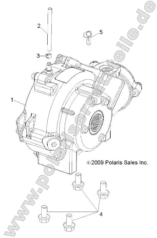 Drive Train, Front Gearcase Mounting Drive Train, Front Gearcase Mounting