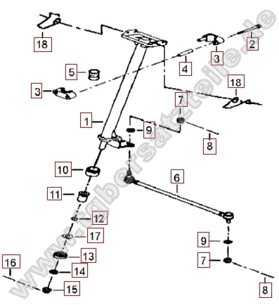 Lenksäule-Spurstange