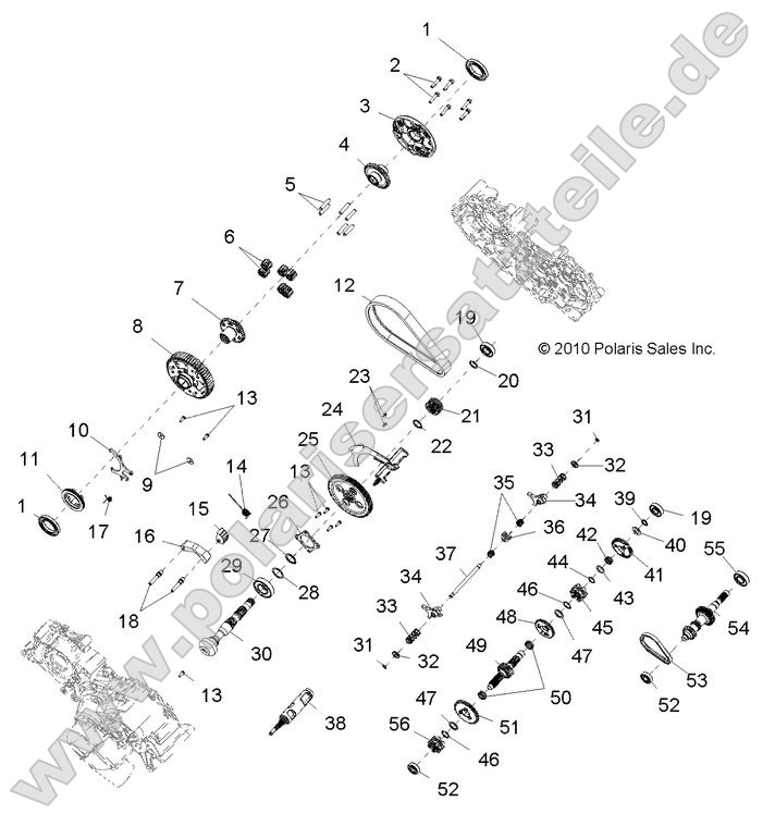 Drive Train, Main Gearcase internal