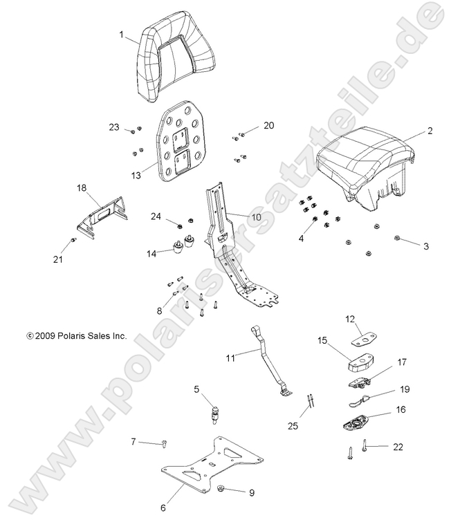 BODY, PASSENGER SEAT BOTTOM and SEAT BACK BODY, PASSENGER SEAT BOTTOM and SEAT BACK
