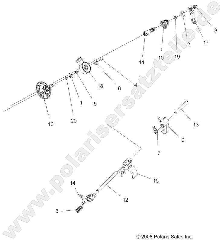 DRIVE TRAIN, MAIN GEARCASE SHIFT FORKS DRIVE TRAIN, MAIN GEARCASE SHIFT FORKS