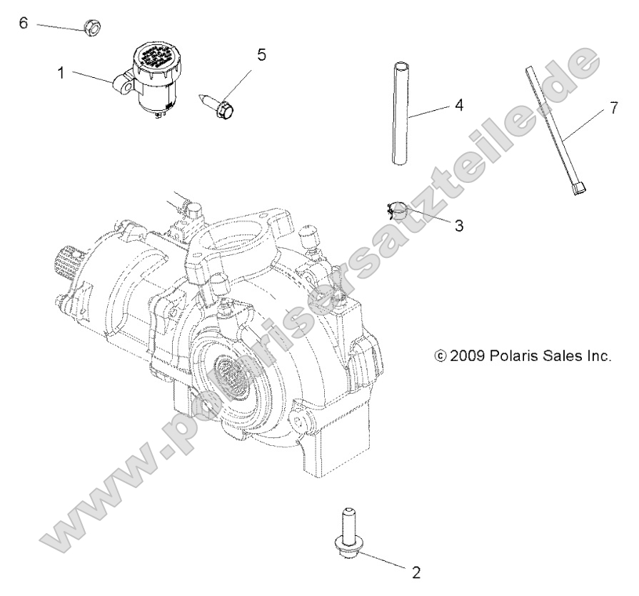 Drive Train, Gearcase Mounting, Front