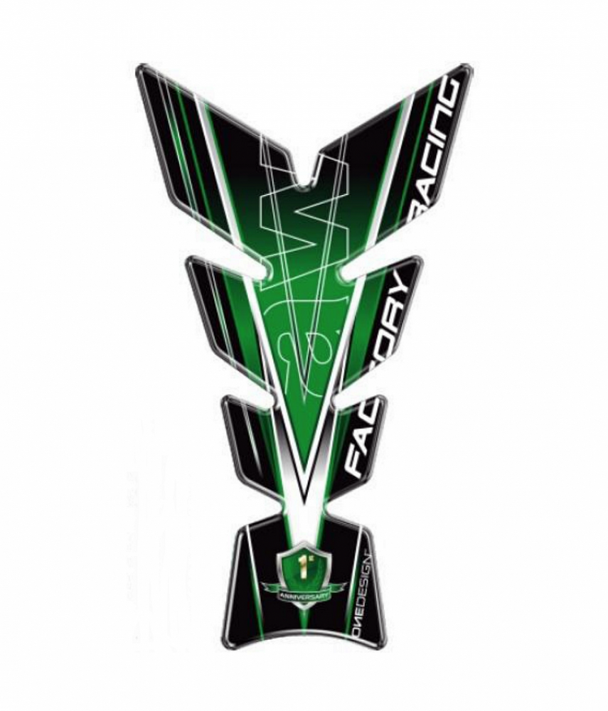 Tankpad_schwarz_Kawasaki_Schriftzug_43010560 OneDesign Tankpad Moon schwarz "Kawasaki Factory" Design