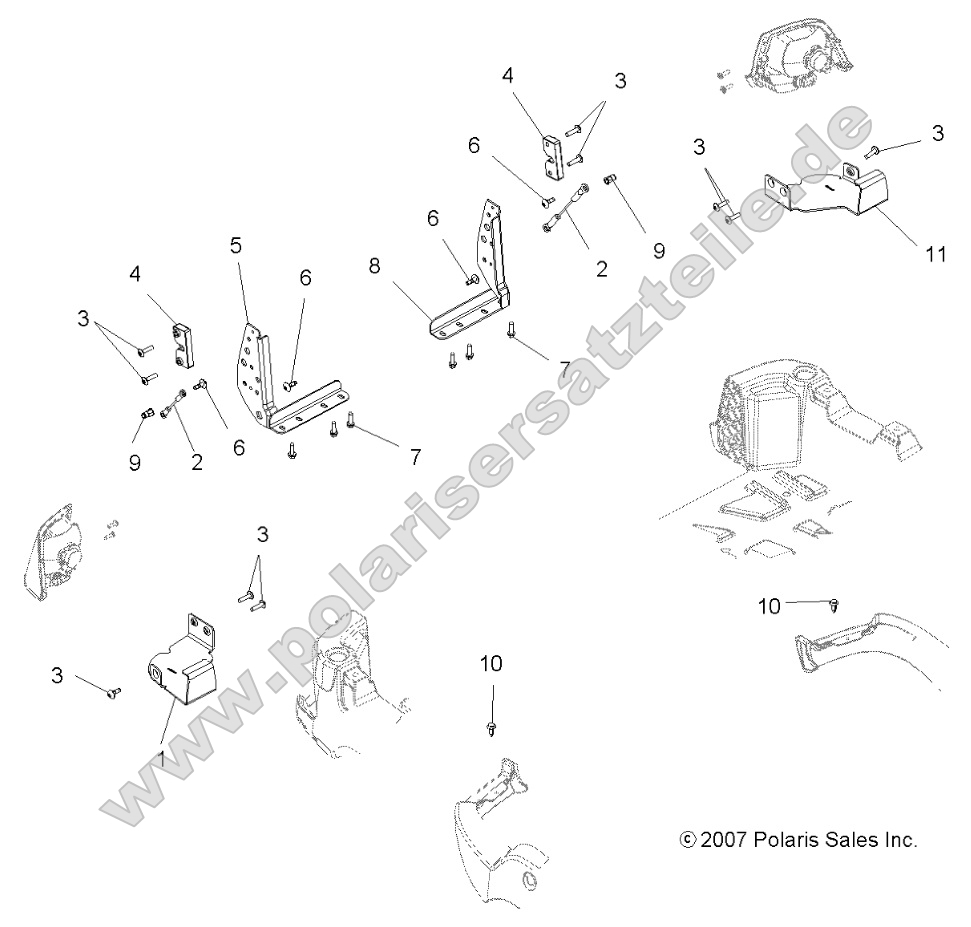 Body, Tailgate Brackets Body, Tailgate Brackets