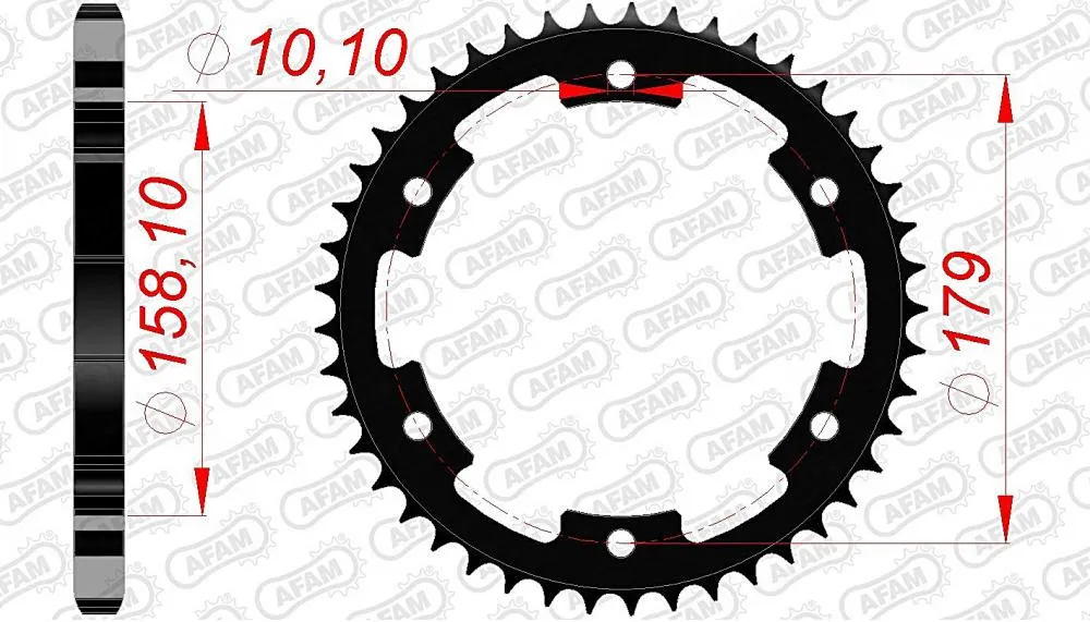 afam_kettenrad_hinten_35804 AFAM Kettensatz Stahl 525 XHR3-G 17x45 - Aprilia ETV 1000 Caponord 2001-08