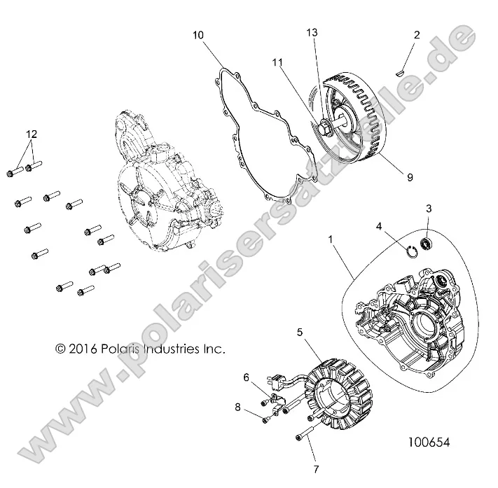 Engine, Stator and Cover Engine, Stator and Cover