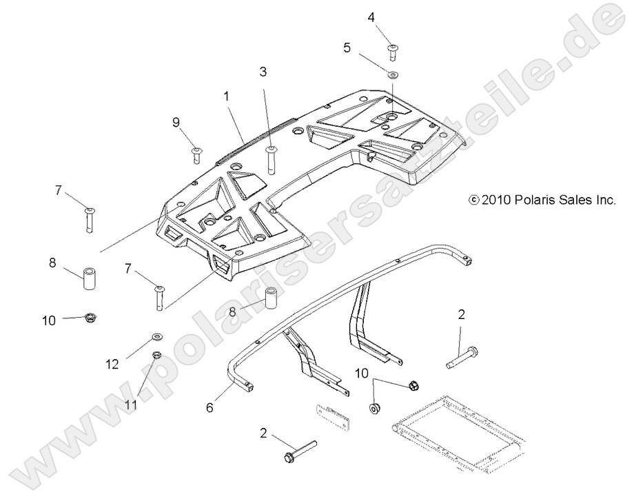 BODY, REAR RACK BODY, REAR RACK