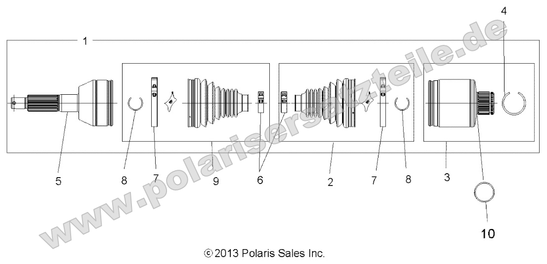 Drive Train, Rear Drive Shaft Drive Train, Rear Drive Shaft