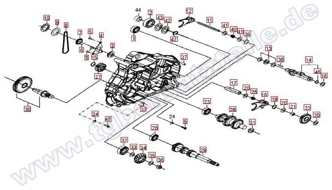 Motorgehäuse links (2)
