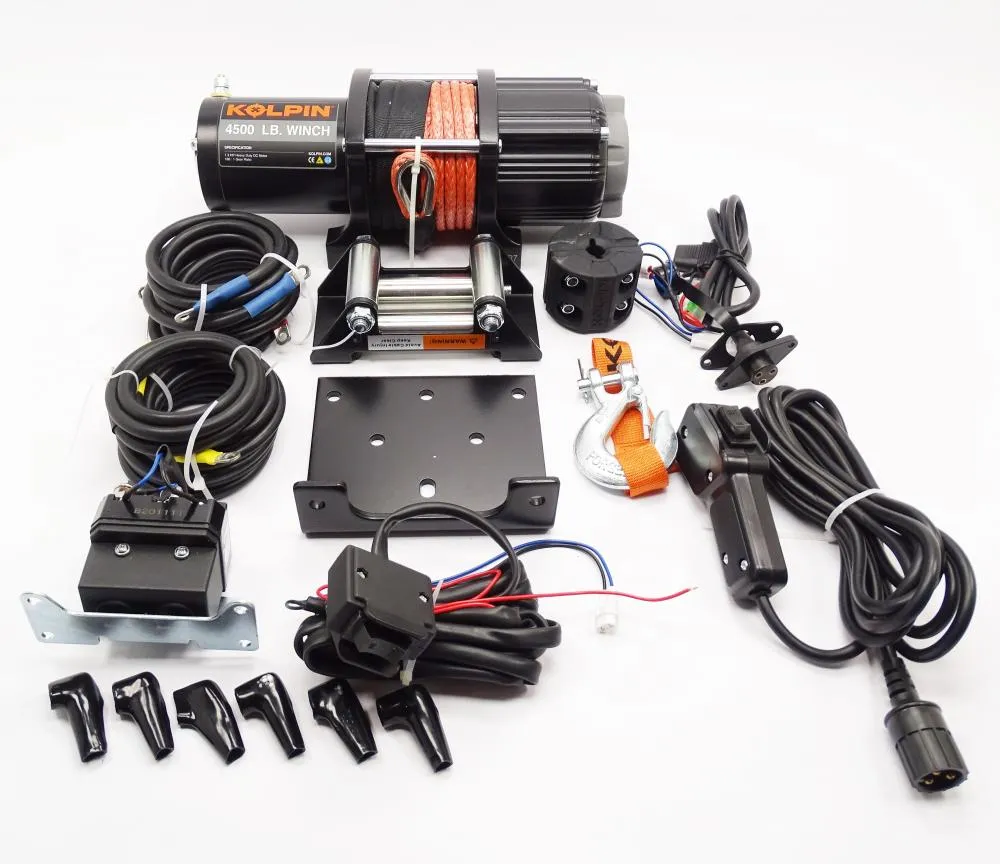 Kolpin UTV Seilwinde 4500 S 12V 2041 kg - Synthetikseil