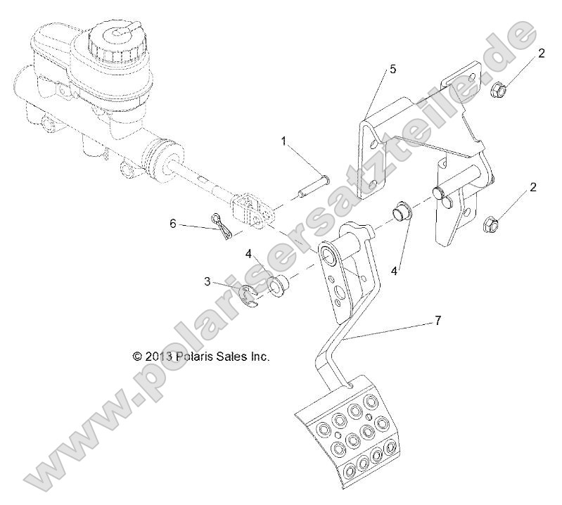 Brakes, Pedal and Master Cylinder Mounting