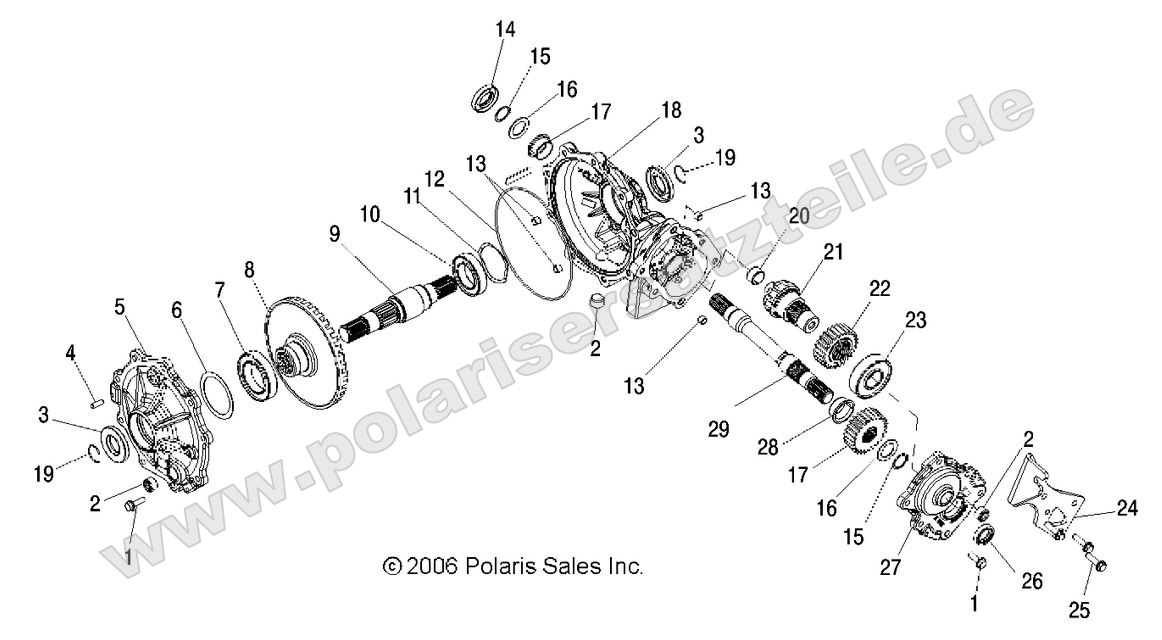 Drive Train, Mid Gearcase