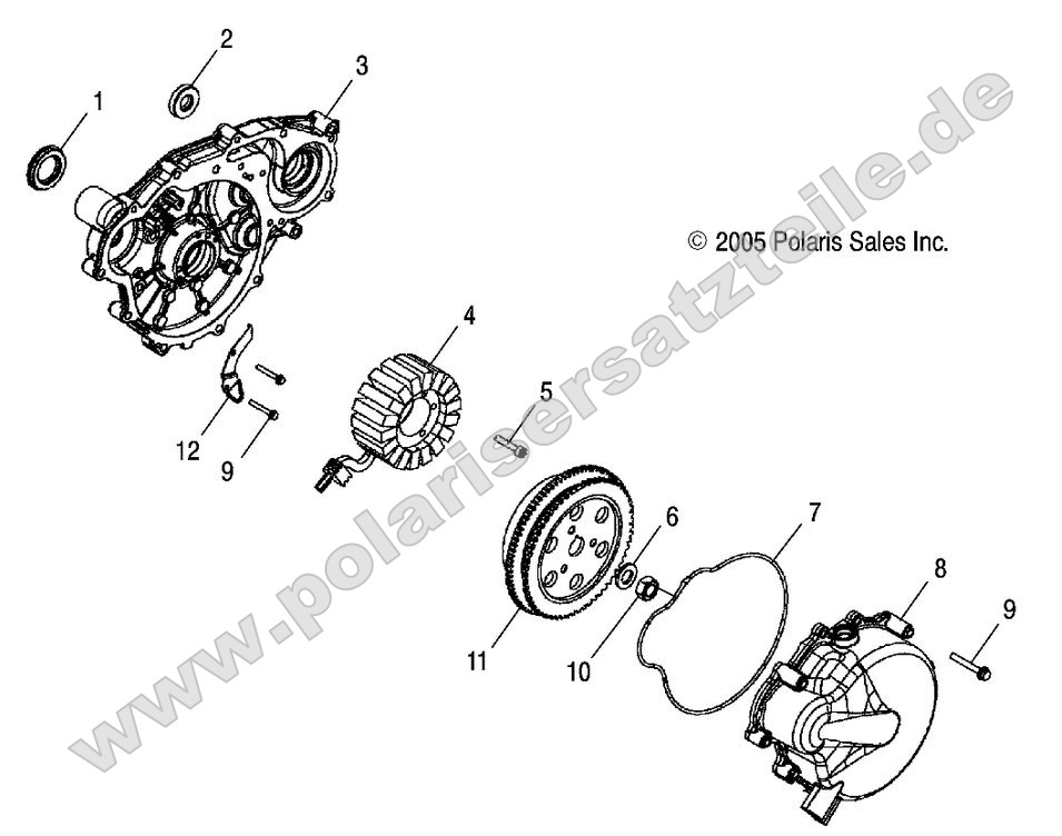 Engine, Stator and Flywheel