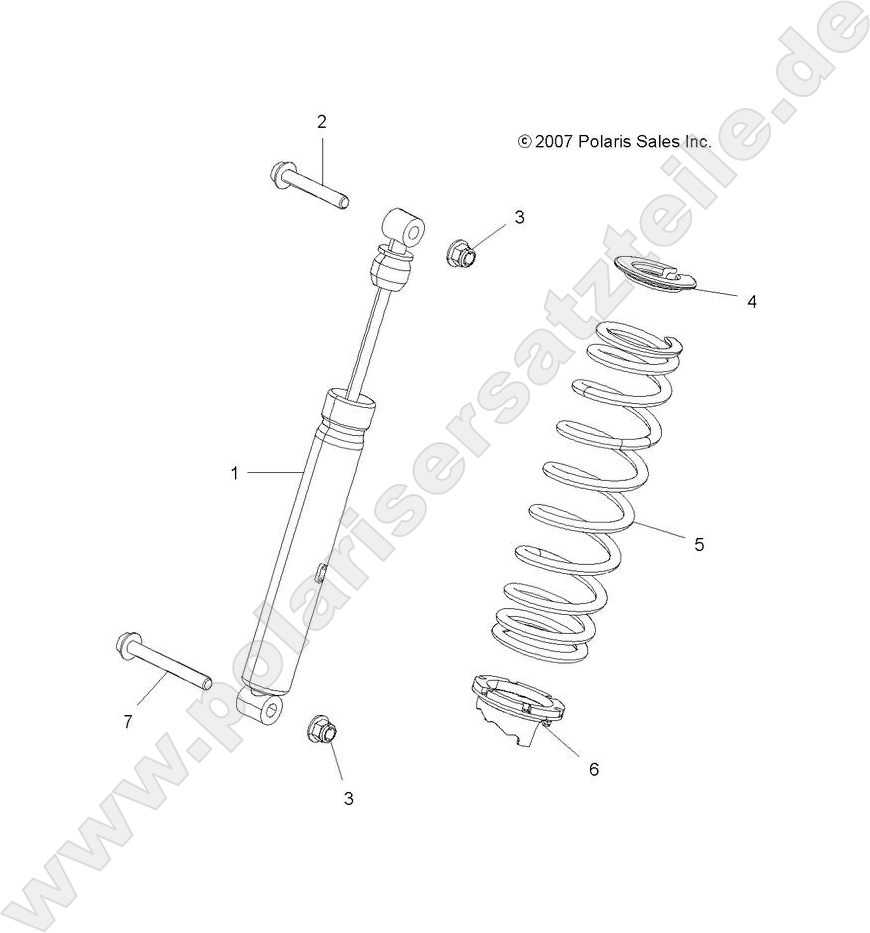 SUSPENSION, SHOCK, REAR