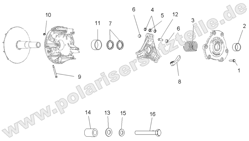 DRIVE TRAIN, PRIMARY CLUTCH DRIVE TRAIN, PRIMARY CLUTCH