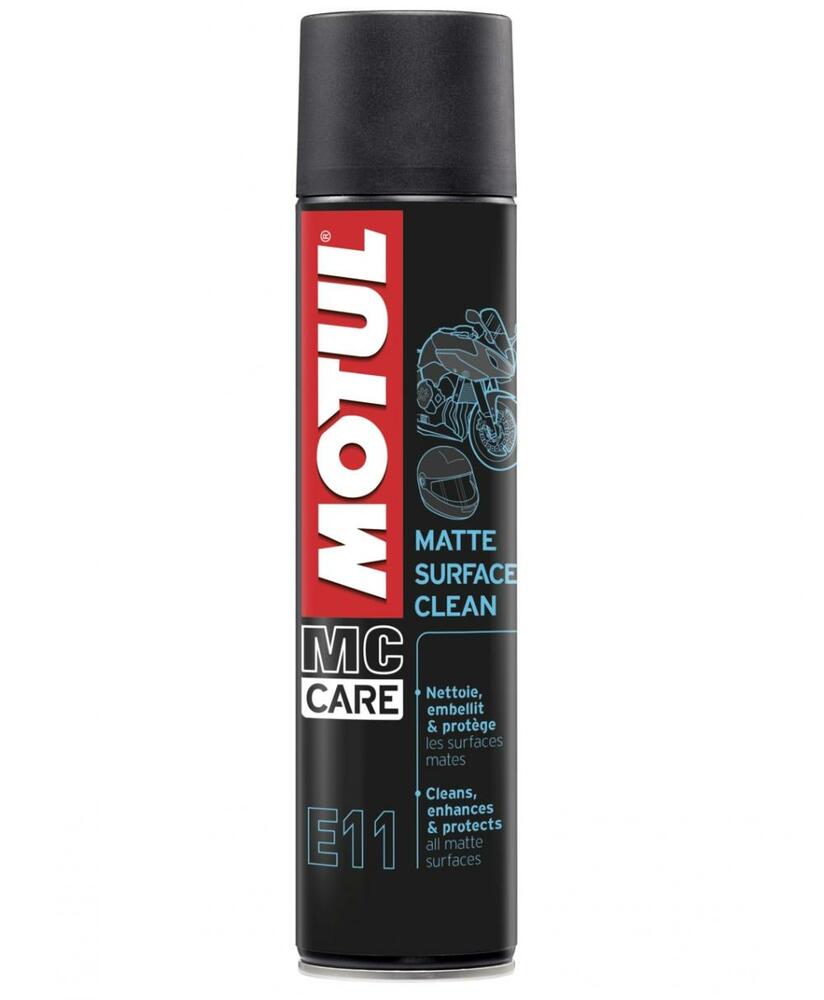 Motul_E11_Matte_Surface_Clean_Spray___Mattlack_Trockenreiniger_105051 Motul E11 Matte Surface Clean Spray - Mattlack Trockenreiniger - 400 ml