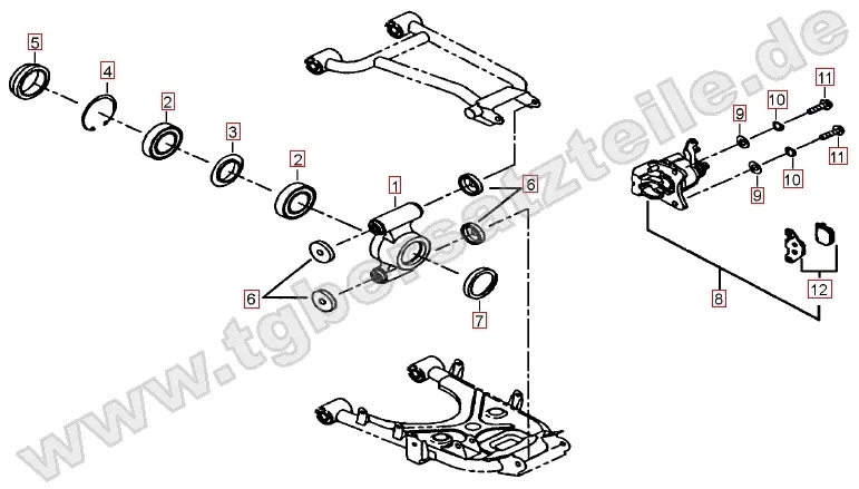 Hinterradachse Hinterradachse