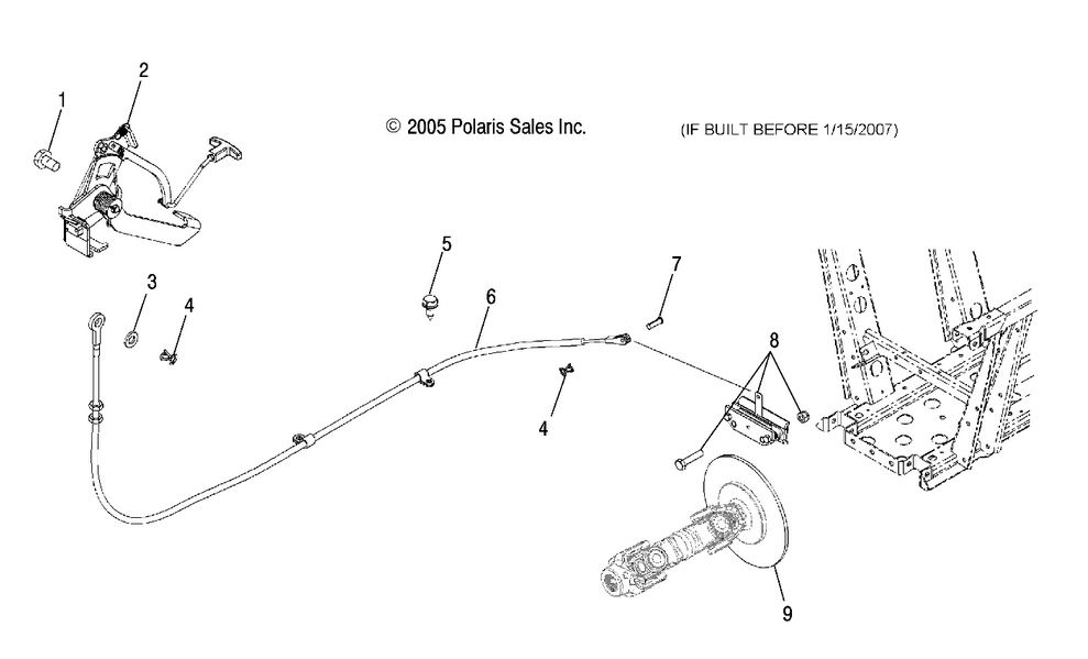 BRAKE, PARK (IF BUILT BEFORE 1/15/07)