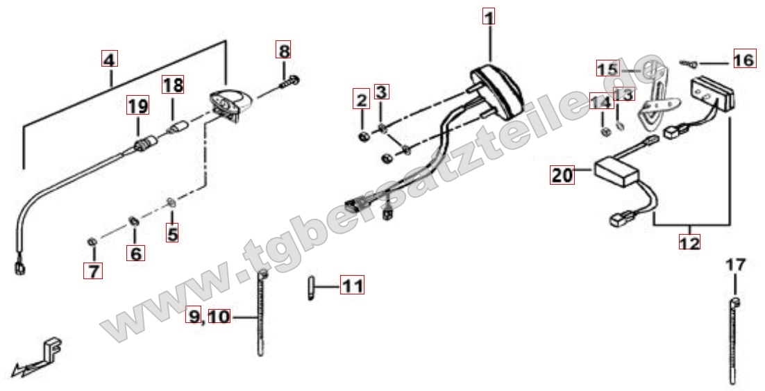 Scheinwerfer - Blinker hinten