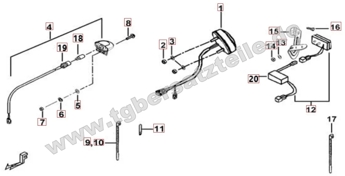 Scheinwerfer - Blinker hinten