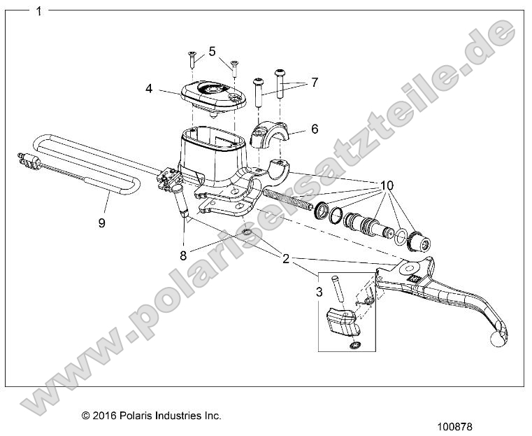 Brakes, Front Brake Lever and Master Cylinder Brakes, Front Brake Lever and Master Cylinder