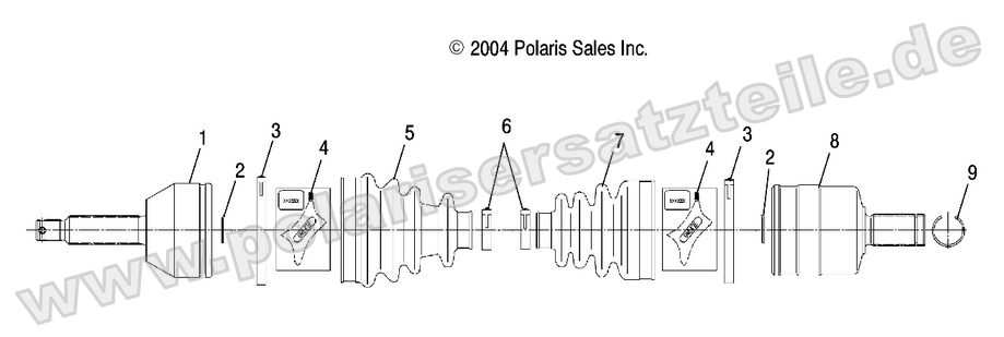 REAR DRIVE SHAFT LH RH 2X4 4X4