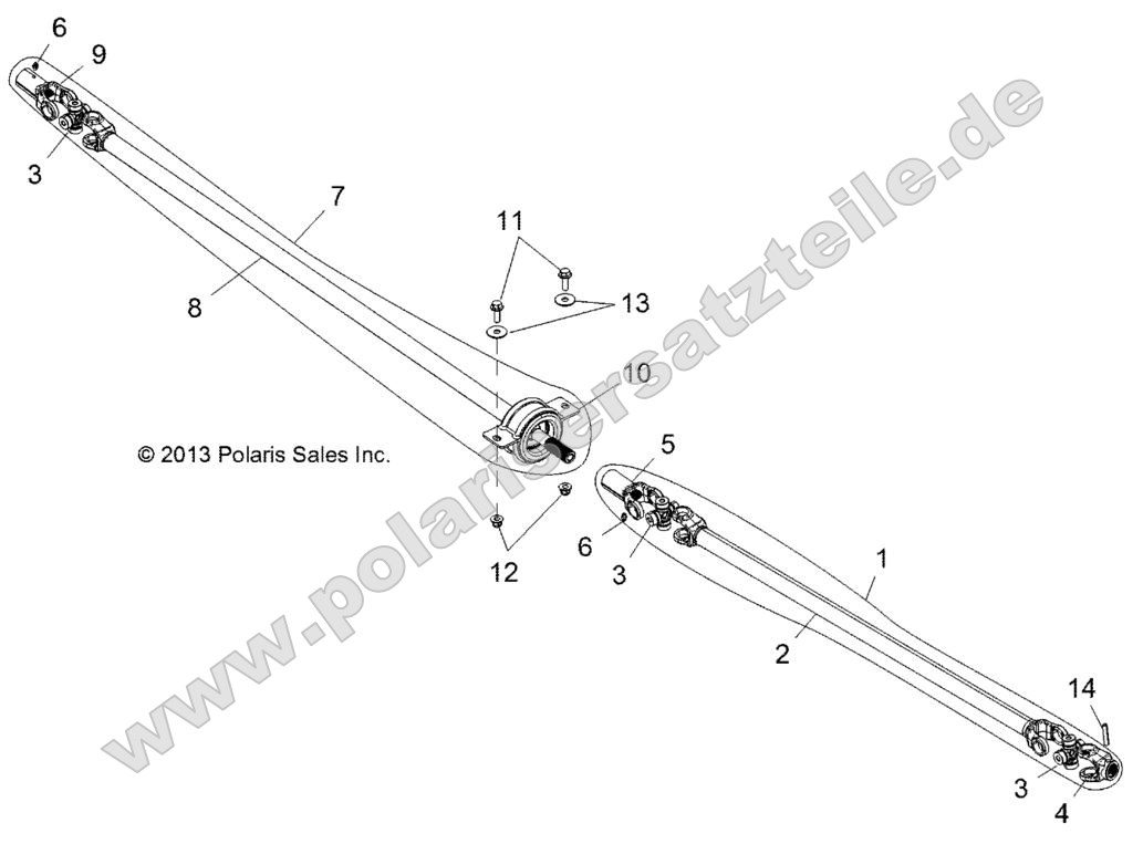 Drive Train, Front Prop Shaft