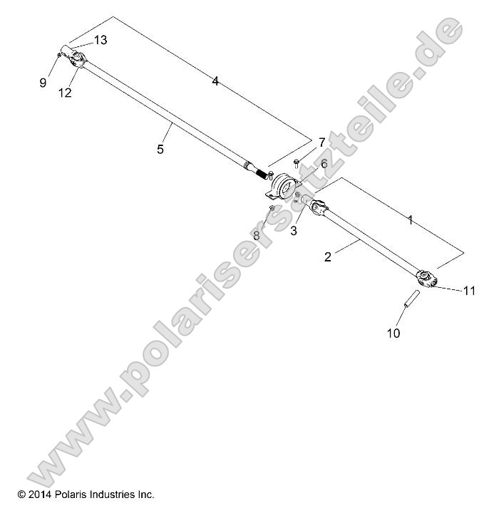 Drive Train, Front Prop Shaft Drive Train, Front Prop Shaft