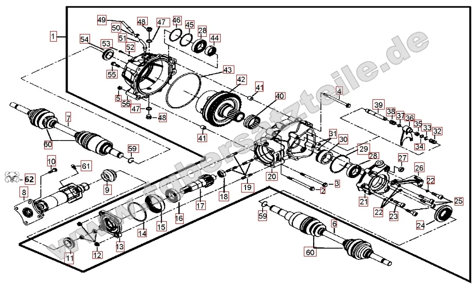 Differenzial hinten Differenzial hinten