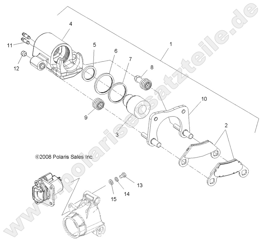 BRAKES, REAR CALIPER