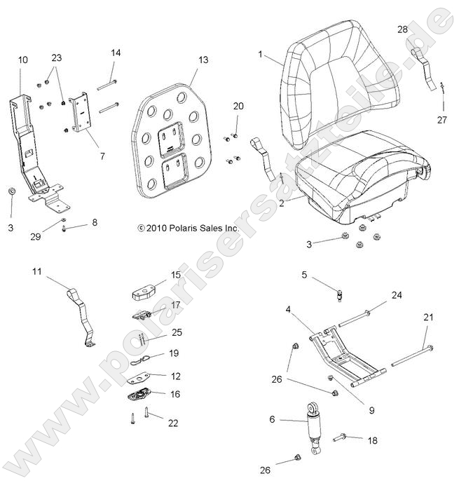 BODY, SEAT, PASSENGER