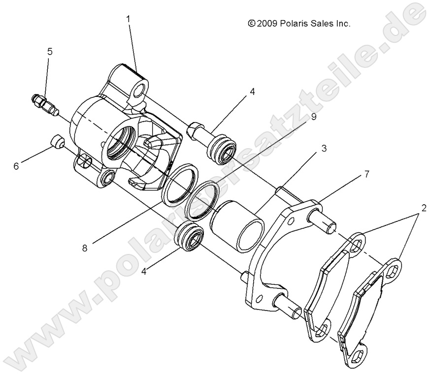 BRAKES, REAR CALIPER BRAKES, REAR CALIPER