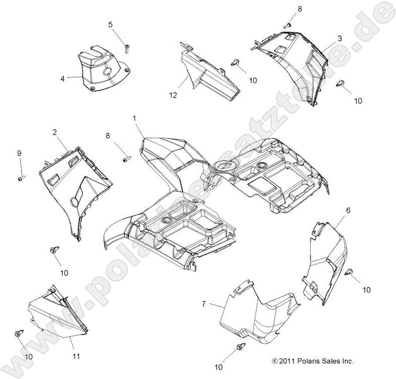 BODY, FRONT CAB BODY, FRONT CAB