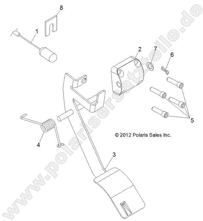 ENGINE, THROTTLE PEDAL