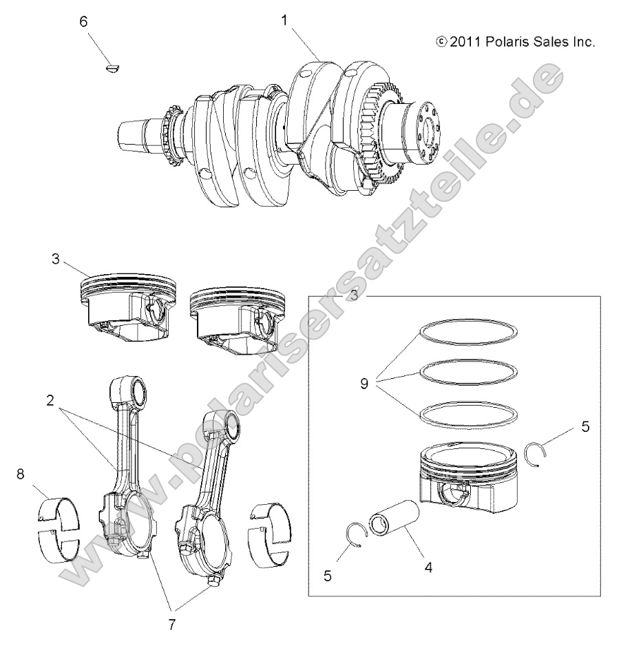 Engine, Crankshaft and Piston Engine, Crankshaft and Piston